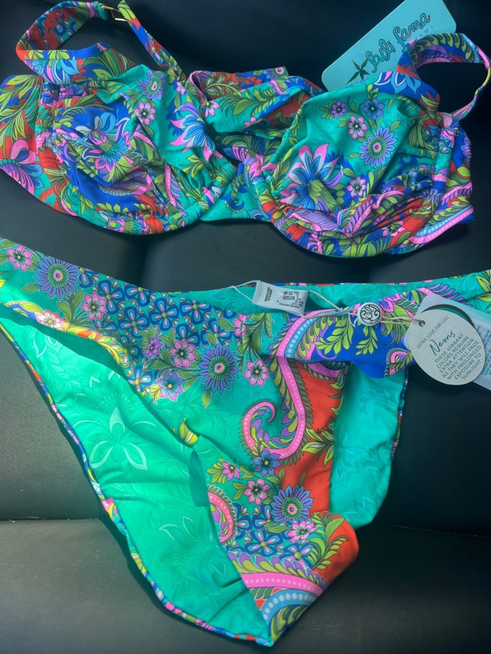 Lulu Fama 2 piece bikini set Everything but water